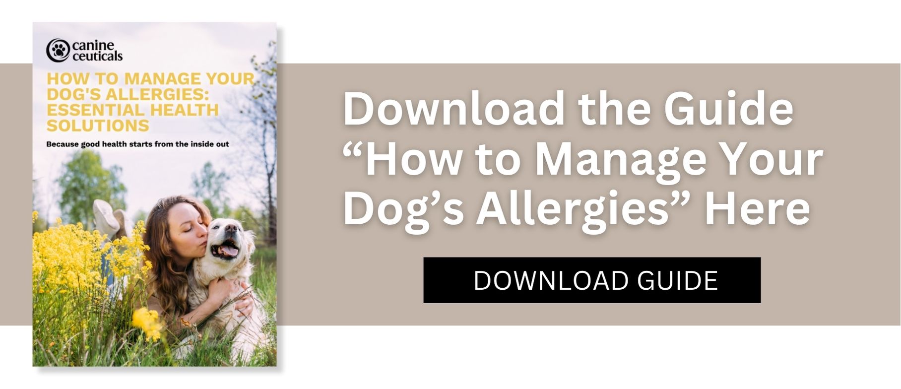 Download the guide to manage your dog's allergies