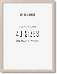 ArtToFrames Clear Stain on Maple Wood Frame