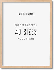 ArtToFrames European Beech Wood Frame