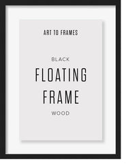 ArtToFrames Black Floating Wood Frame