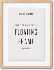 ArtToFrames European Beech Floating Wood Frame