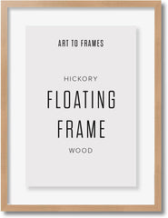 ArtToFrames Hickory Floating Wood Frame