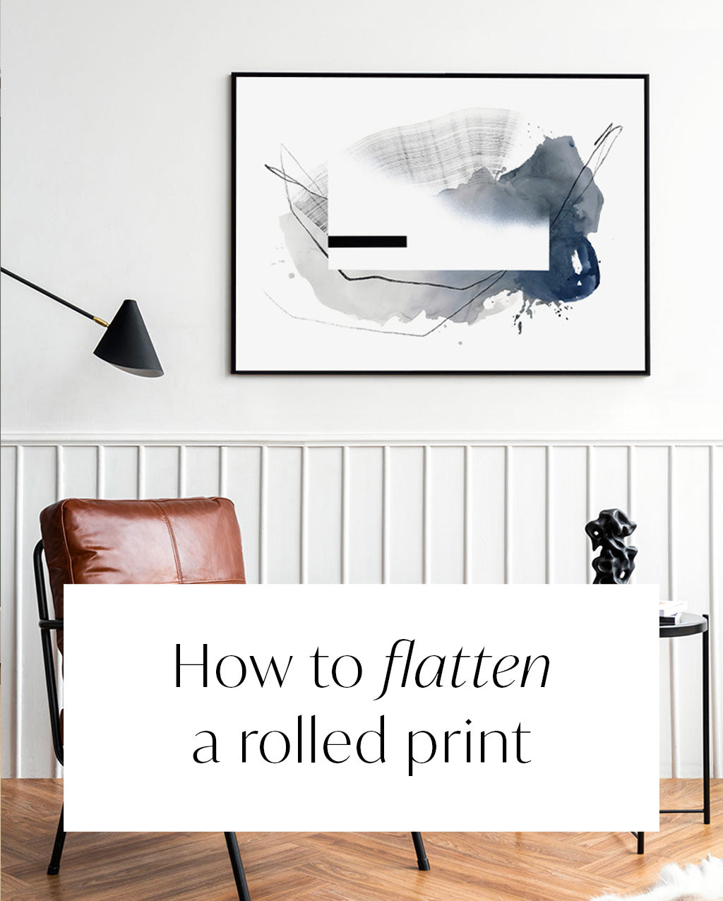 How to flatten a rolled print or poster