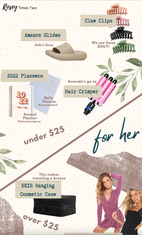 for her gift guide for the holidays