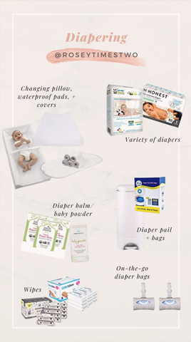 Diapering supplies