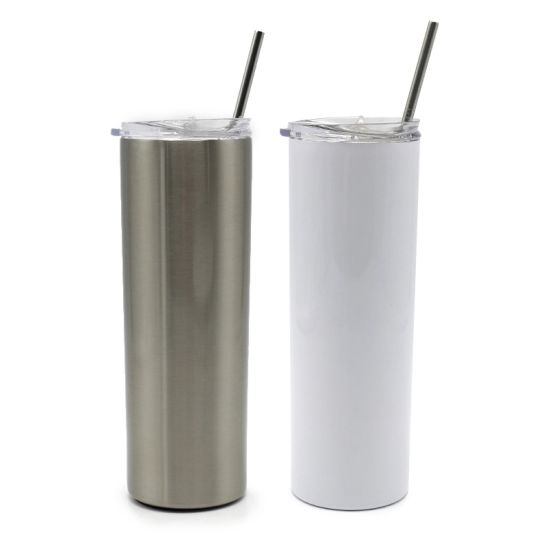 1 Case (25) Blank 20oz Straight Flat Bottom Sublimation Tumblers bulk –  SSUPhoto Designs