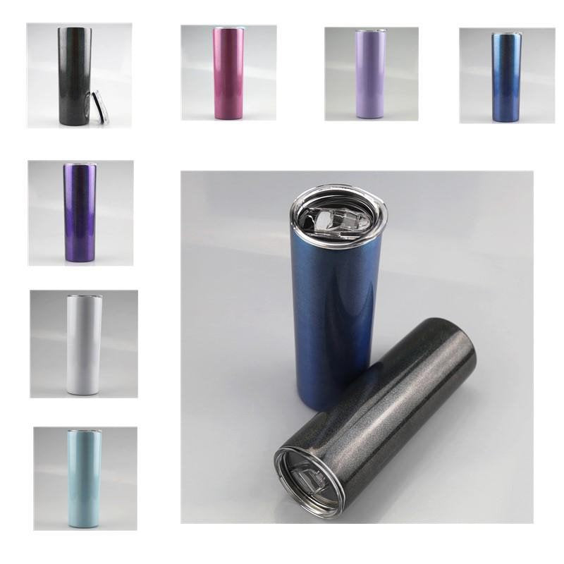 Blue, Purple, Silver Swirl 20 oz. Skinny Handle Tumbler – Elys Kay  Kreations LLC