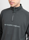 Lightweight Sportswear Zip-Up Sweater Charcoal by Pop Trading Company | Couverture & The Garbstore