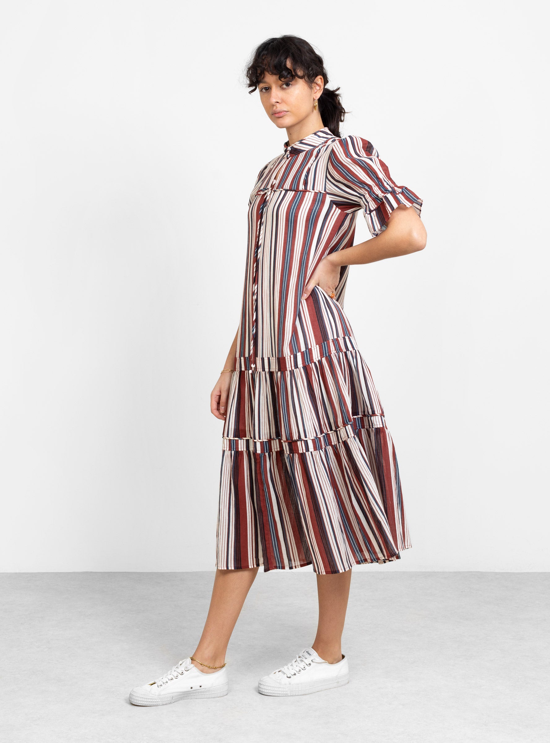 Apiece Apart Los Altos Dress Sienna Stripe