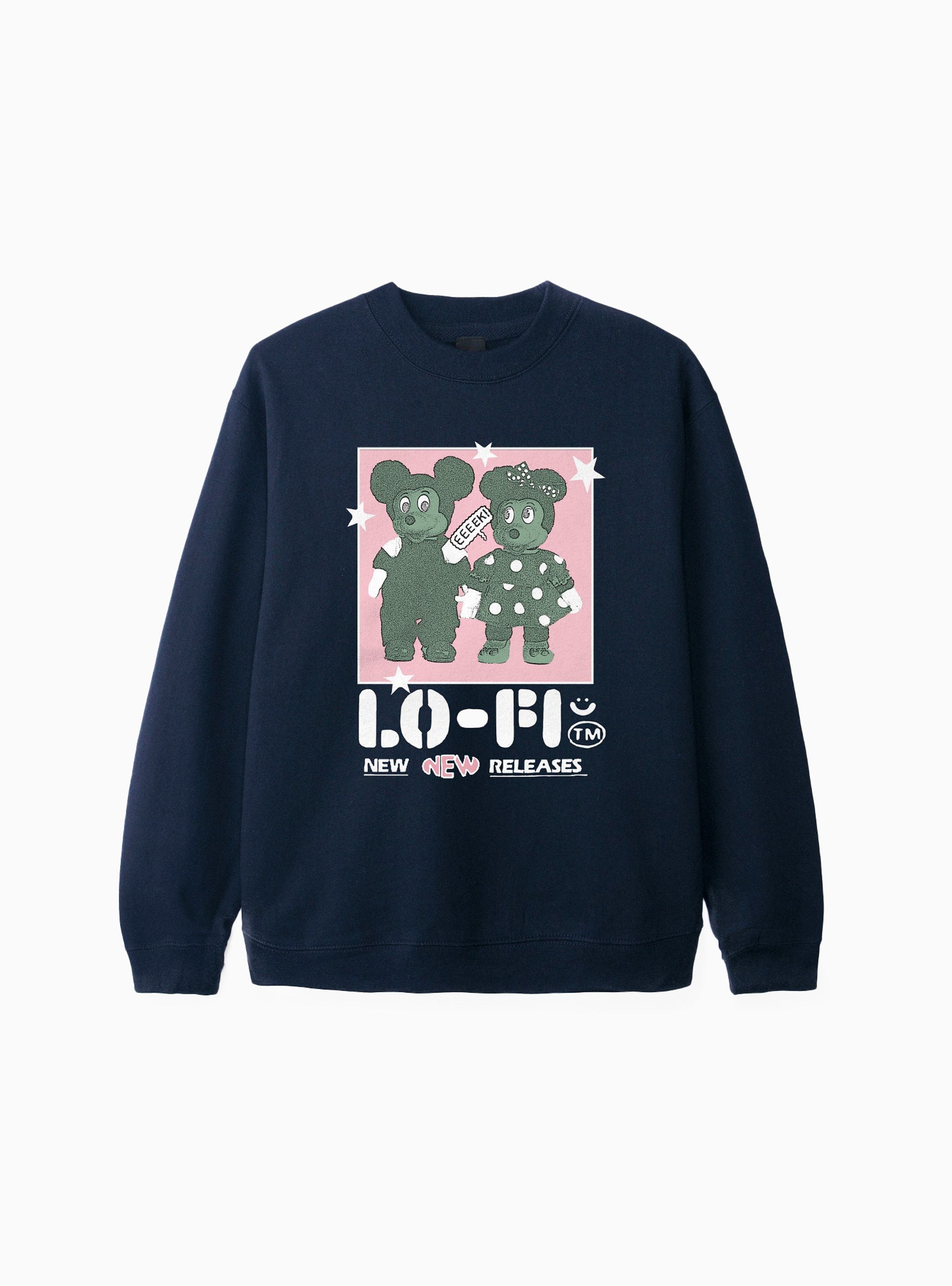 Lo-Fi New Love Crewneck Sweatshirt Navy