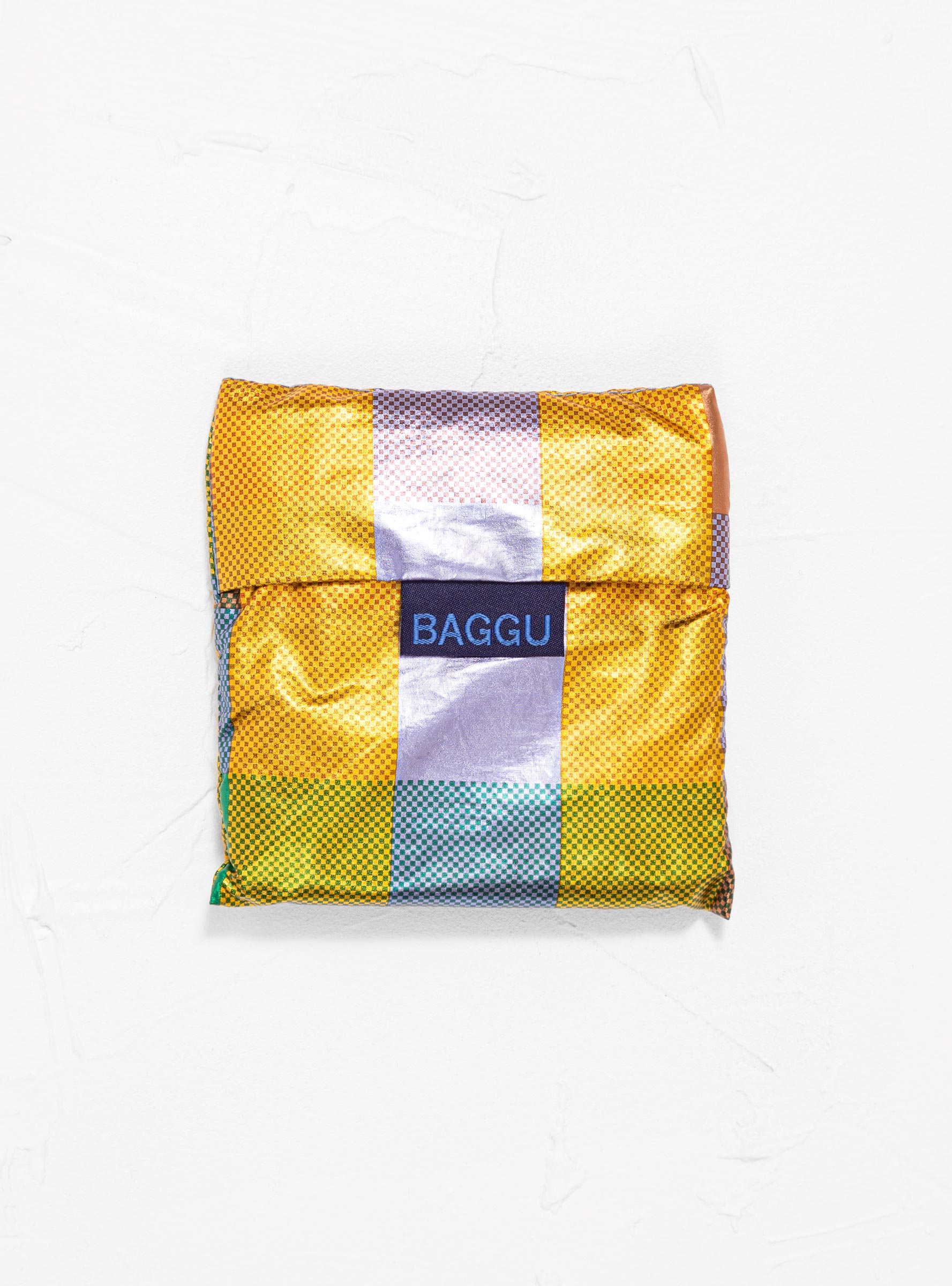 Standard Tote Bag Madras Metallic by Baggu | Couverture & The Garbstore