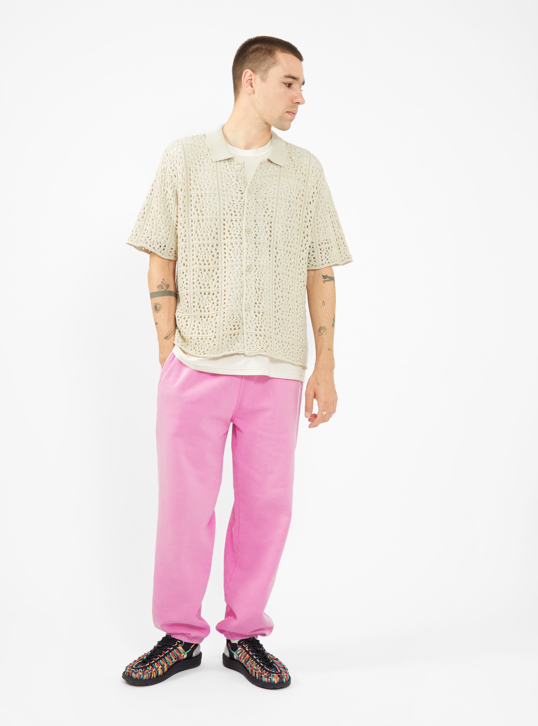 Crochet Shirt Natural by Stüssy | Couverture & The Garbstore