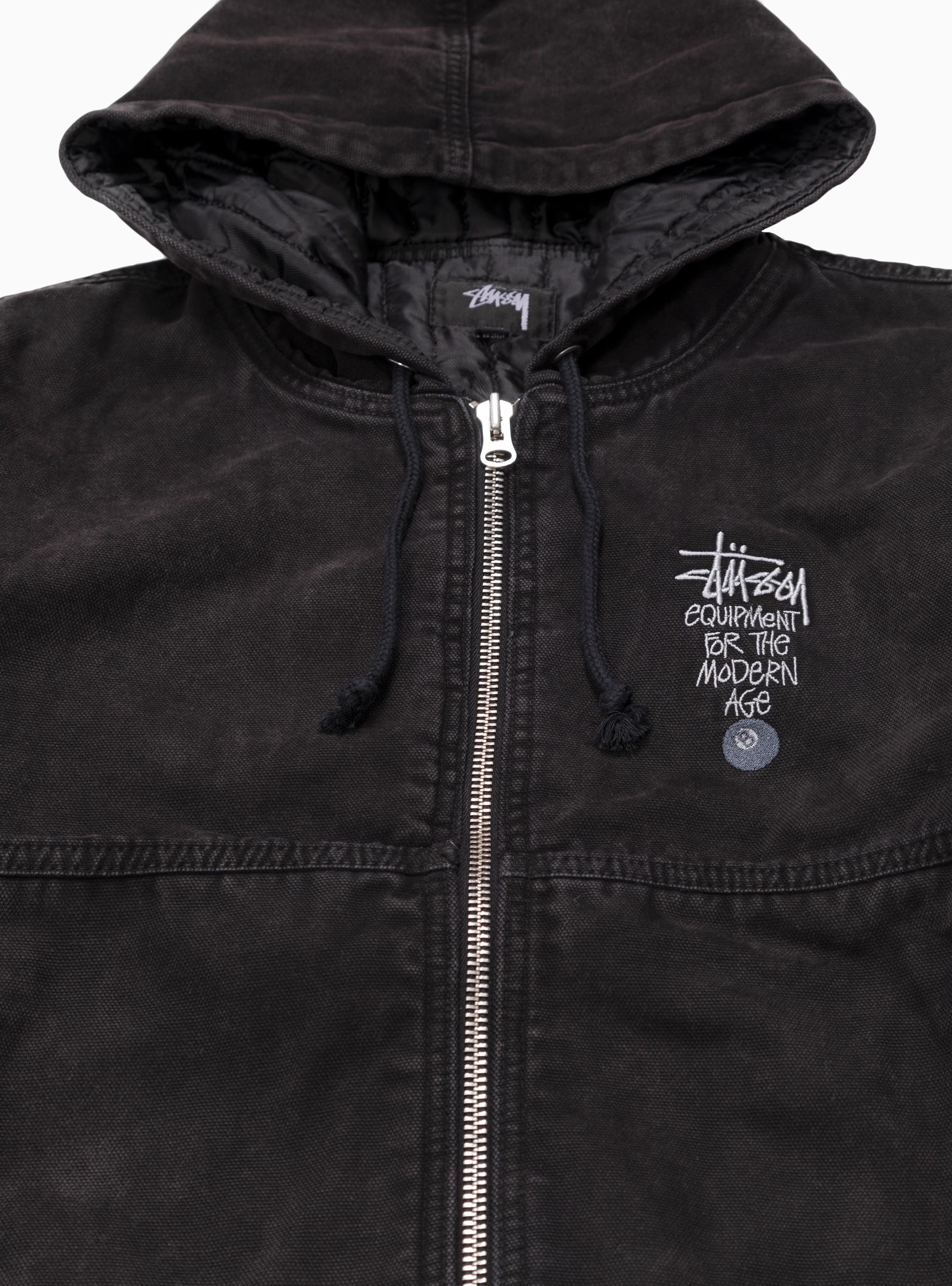 Canvas Insulated Work Jacket Black