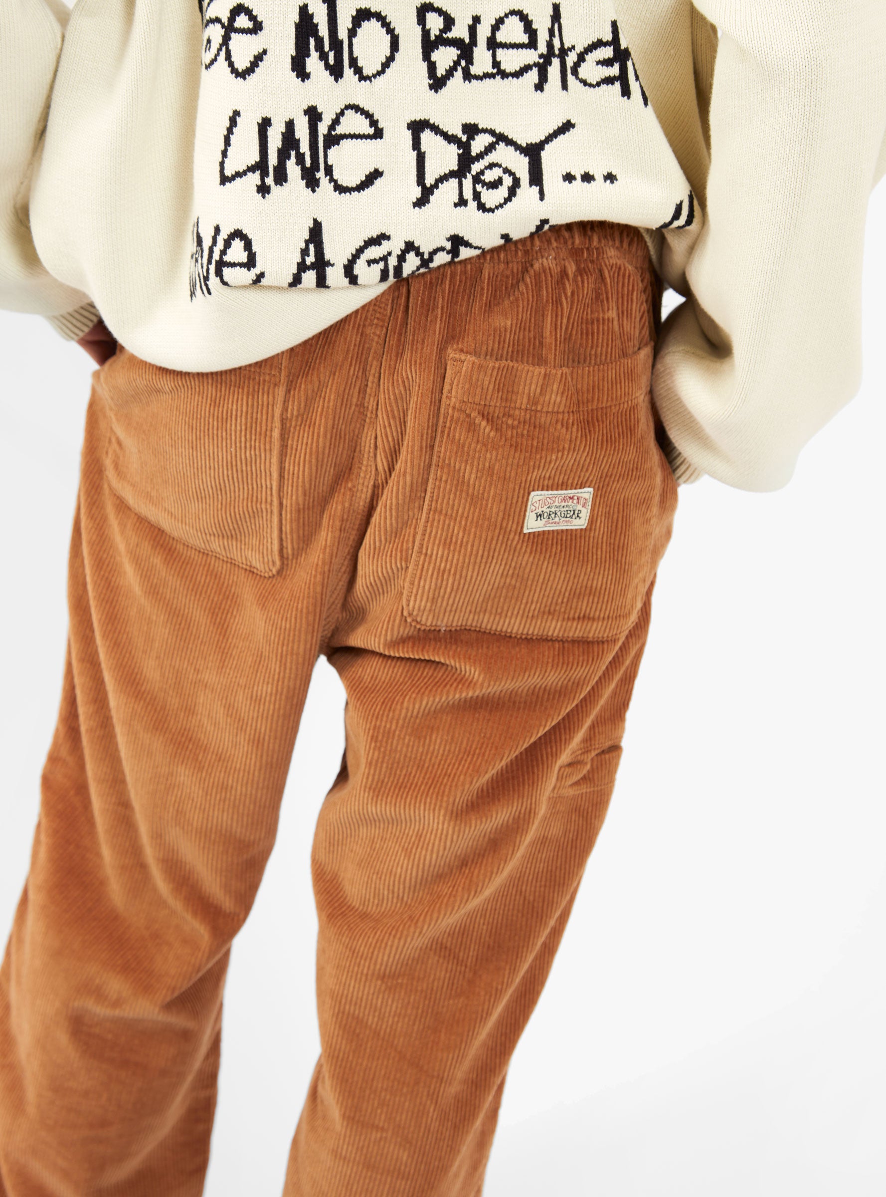 22AW stussy WIDE WALE CORD BEACH PANT 配送員設置 49.0%割引