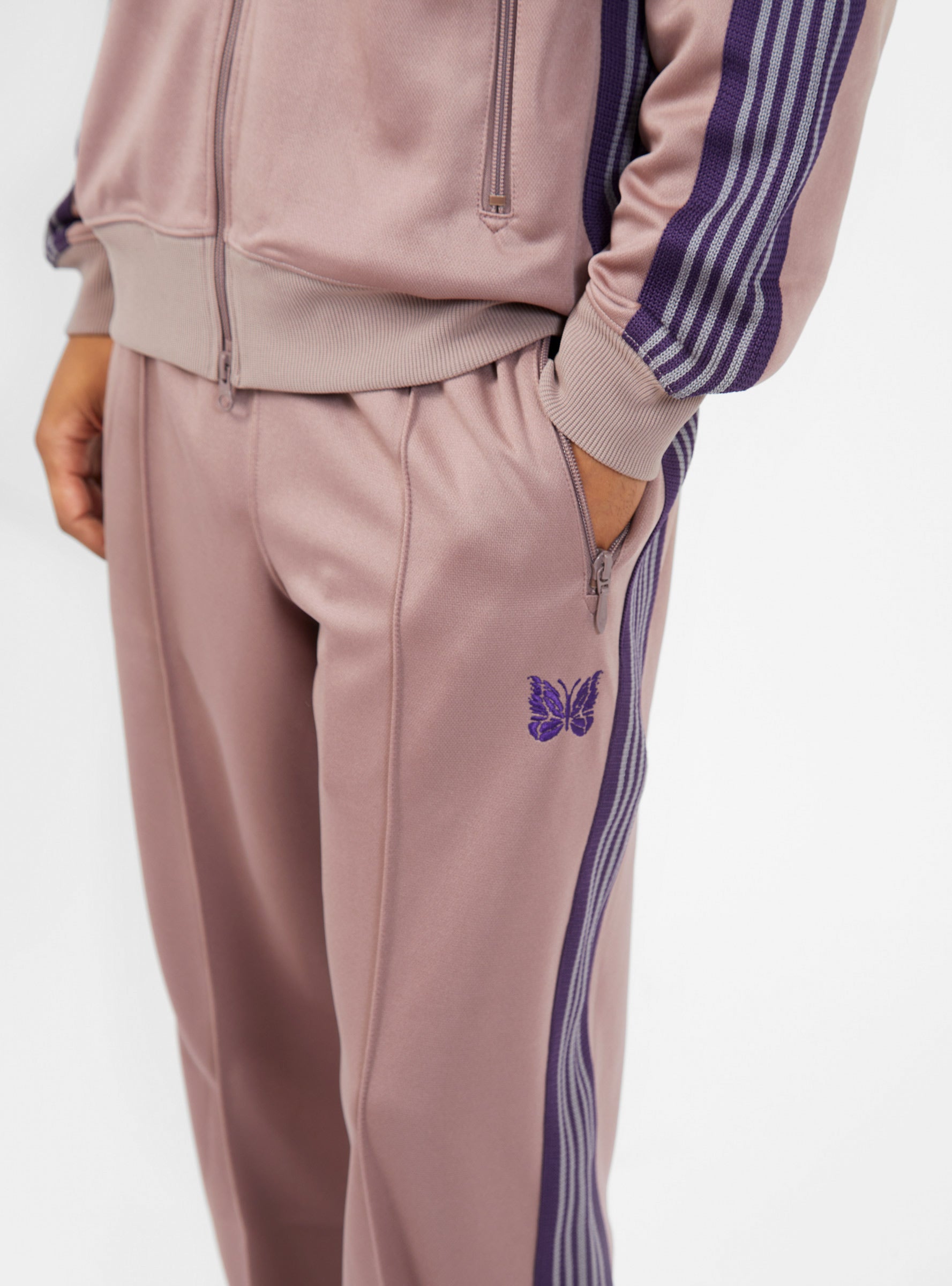 NEEDLES Zipped Track Pant Taupe - oficialdanielmarques.com.br