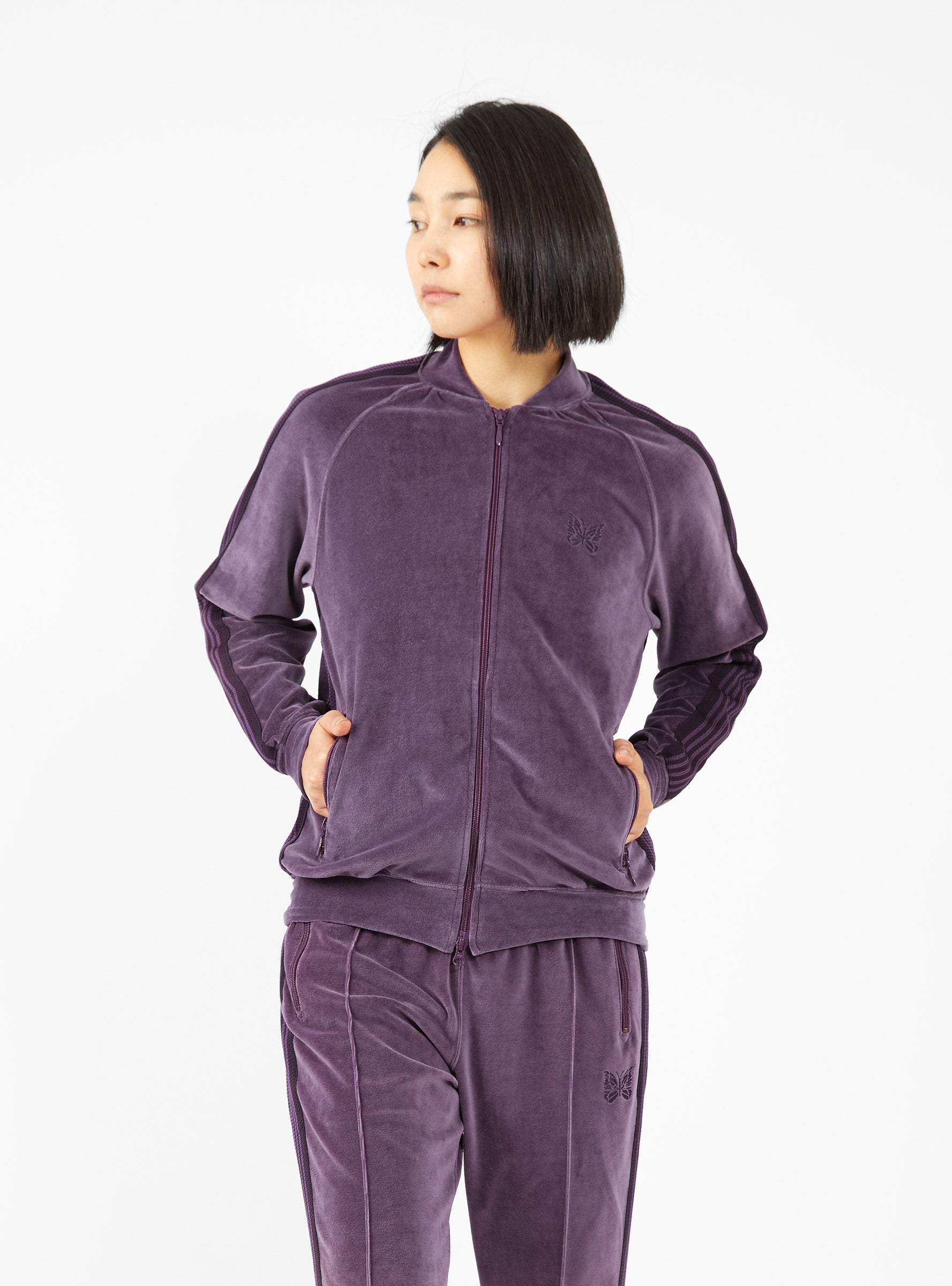 商品 Needles TRACK JACKET - POLY VELOUR ecousarecycling.com