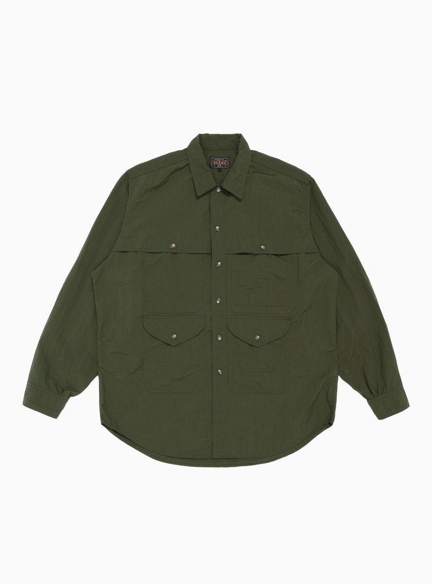 supreme Nylon Filled Shirt olive (L)-