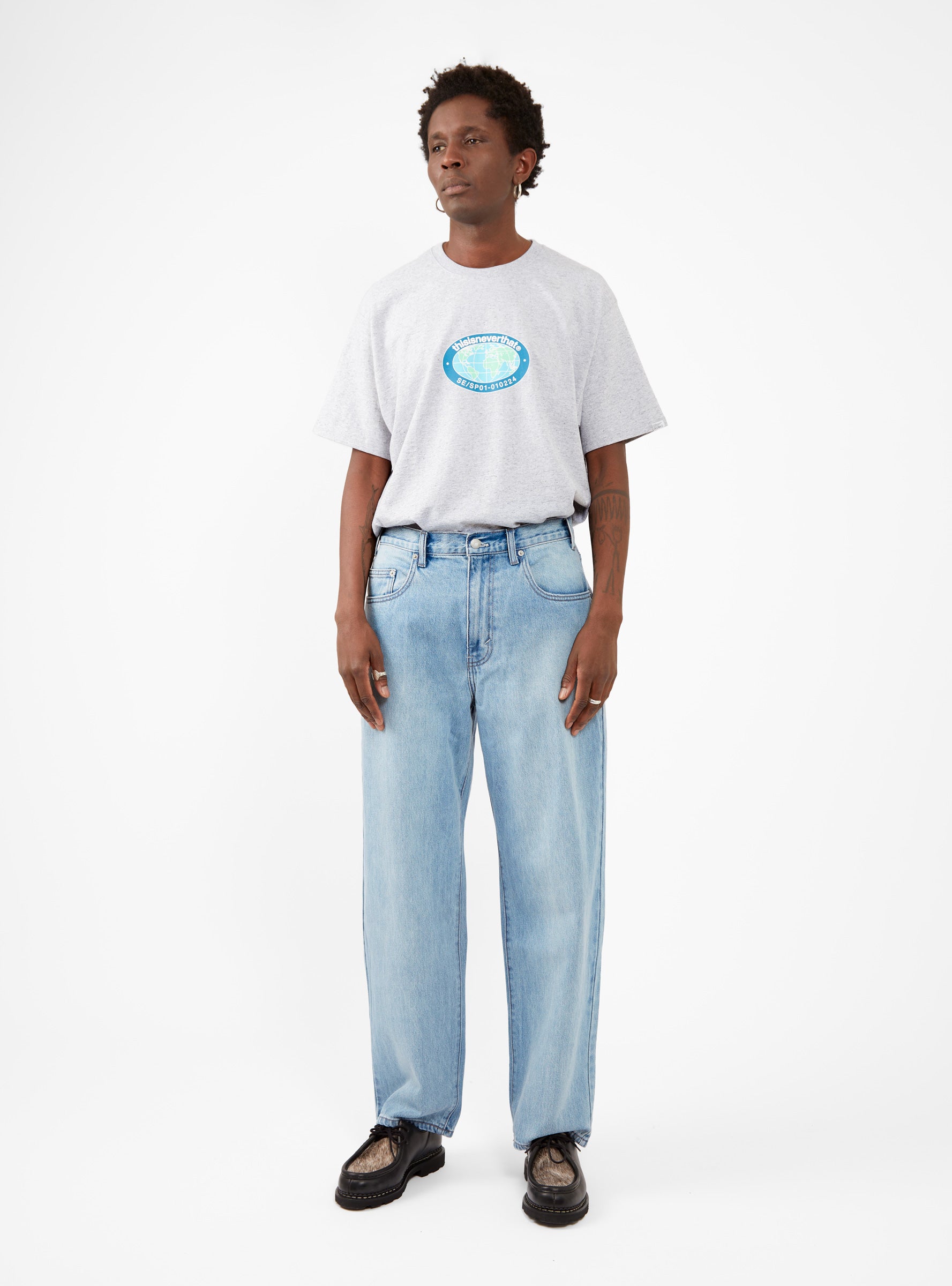 Relaxed Jeans Washed Blue