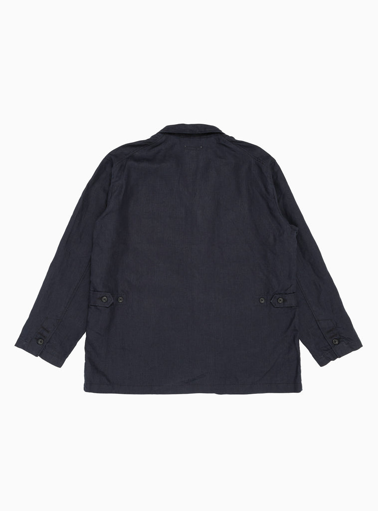 Loiter Linen Twill Jacket Navy by Engineered Garments by Couverture ...