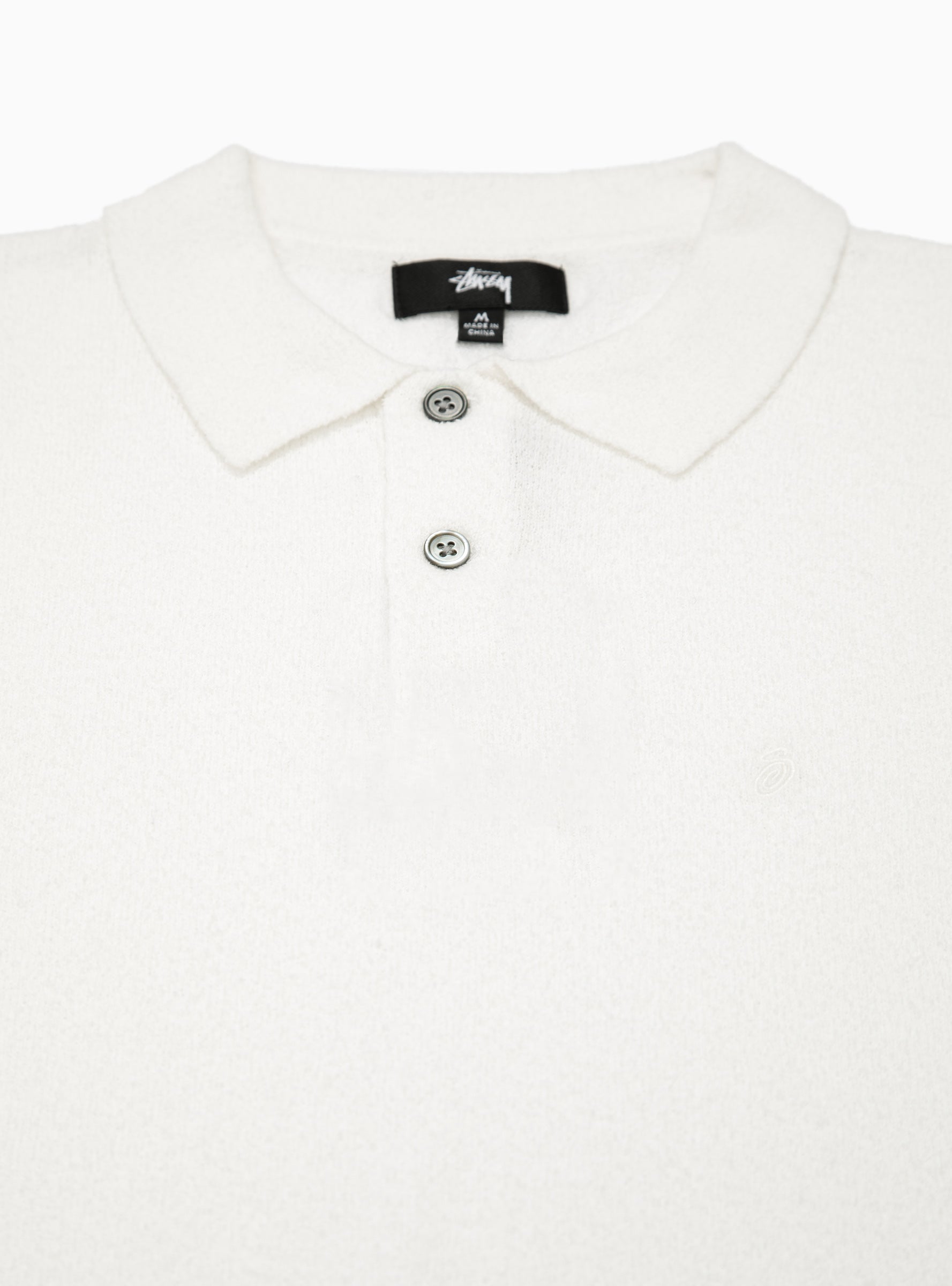Stussy TEXTURED SS POLO SWEATER XL-