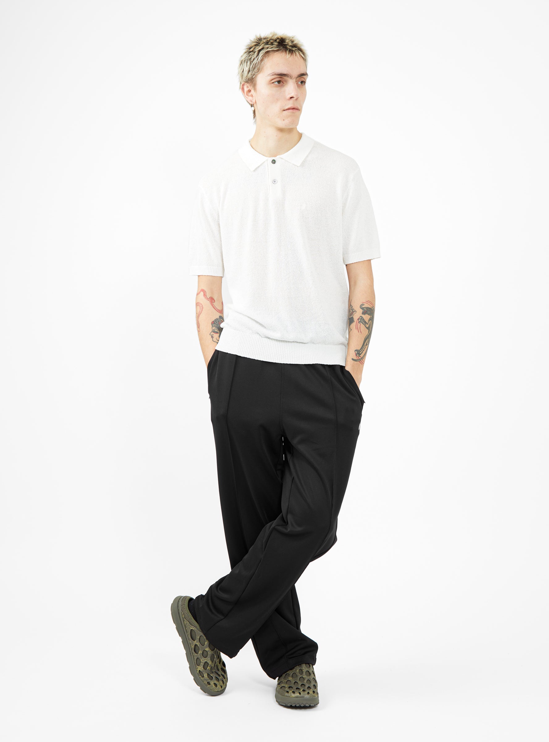 定価以下］STUSSY 23 ss TEXTURED POLO SWEATER-