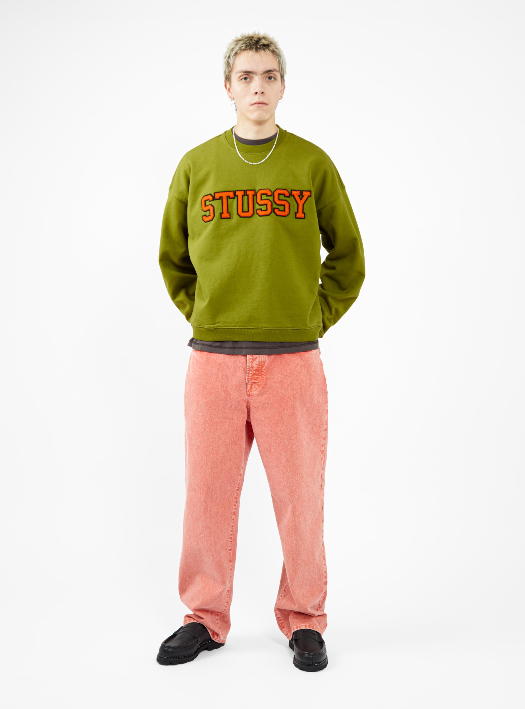 stussy relaxed oversized crew - スウェット