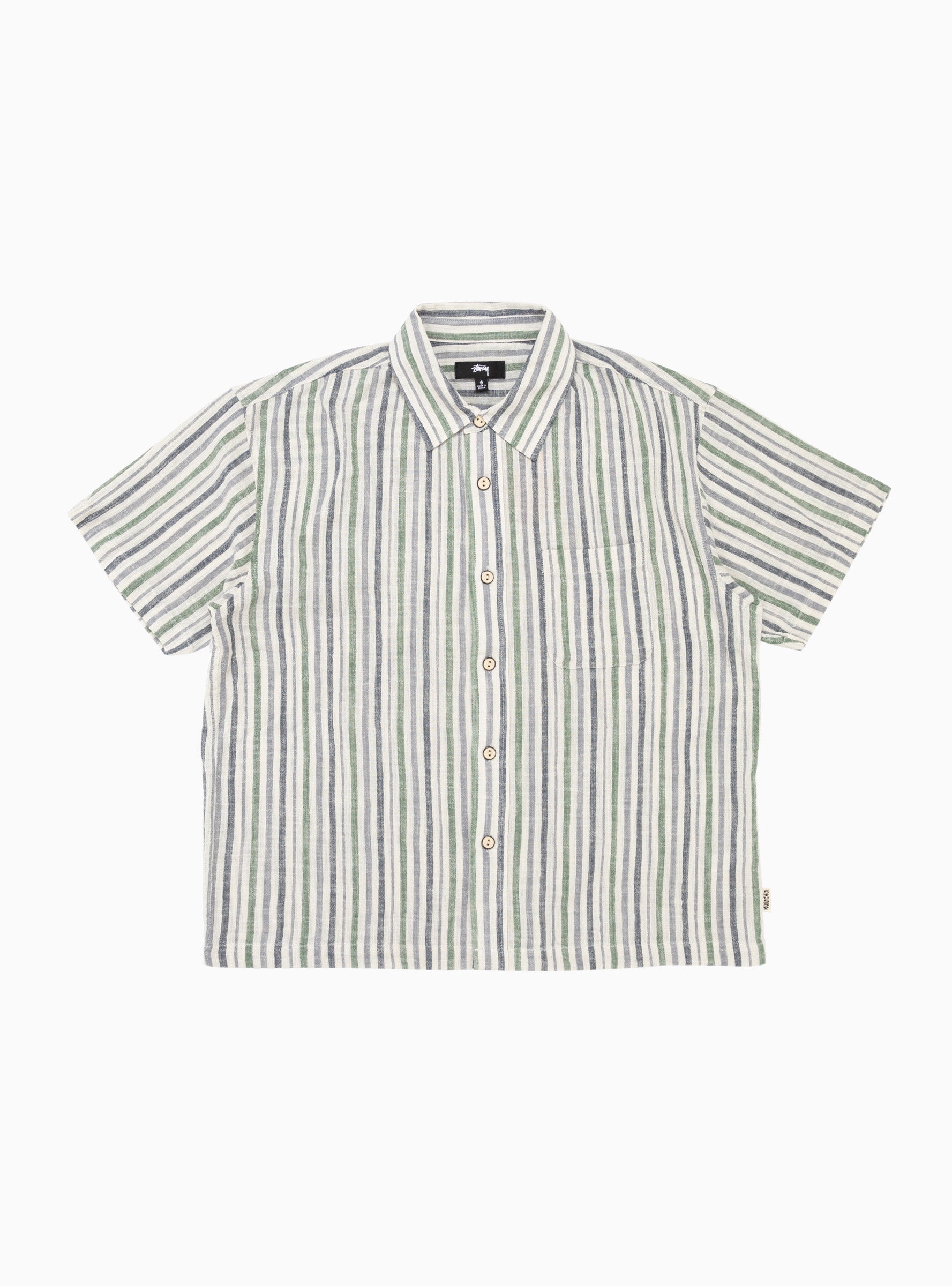 Wrinkly Cotton Gauze Shirt Multi Stripe by Stüssy | Couverture & The
