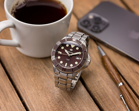 Swiss Watch Company Dark Brown Diver