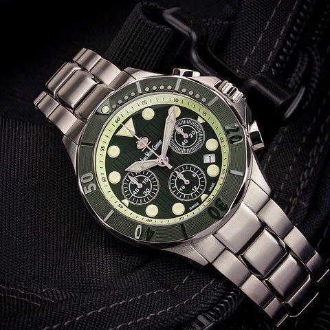 Swiss Watch Company Green Chronograph