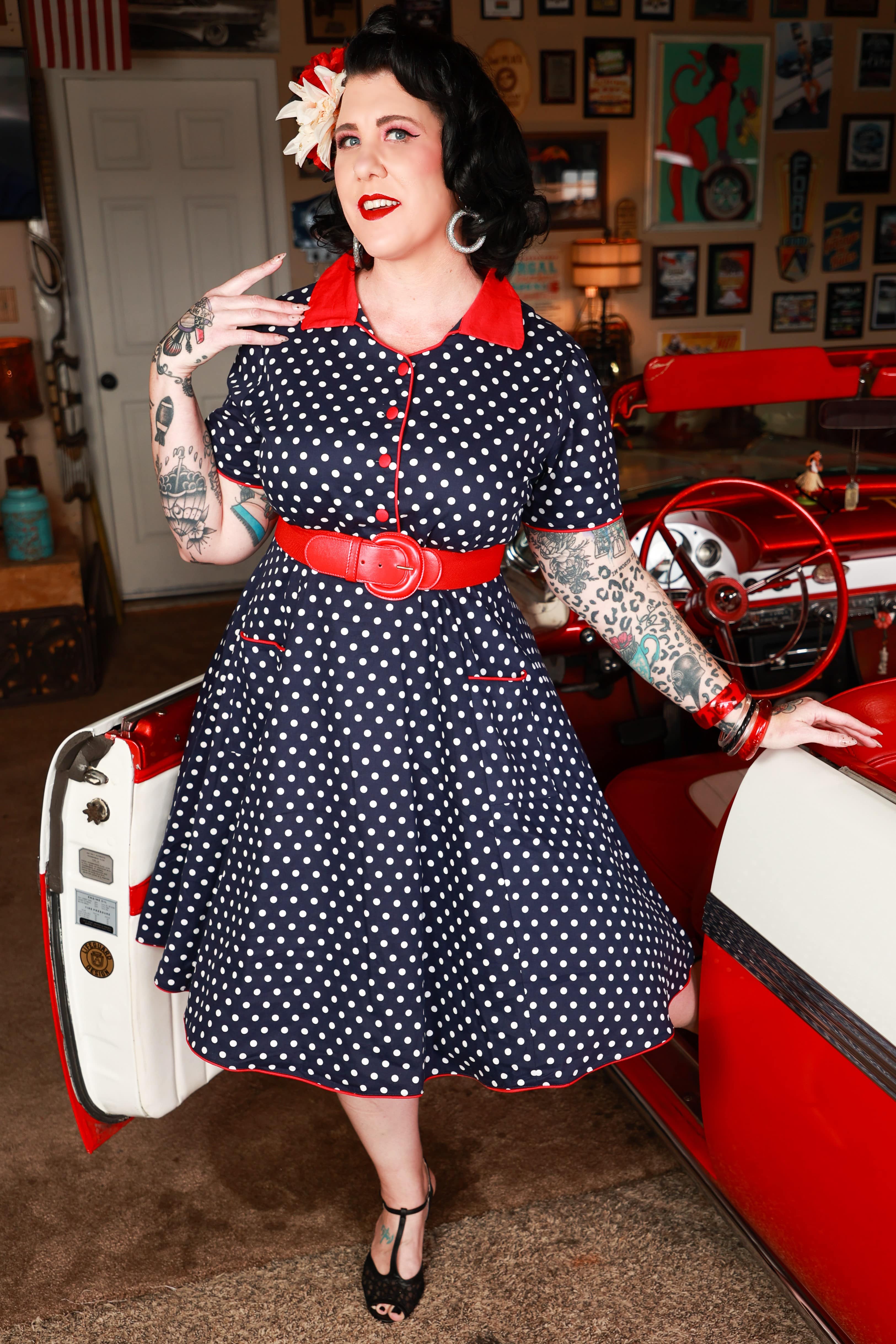 Idol Usikker Tilsvarende Plus Size Vintage Dresses and Clothing by Dolly and Dotty