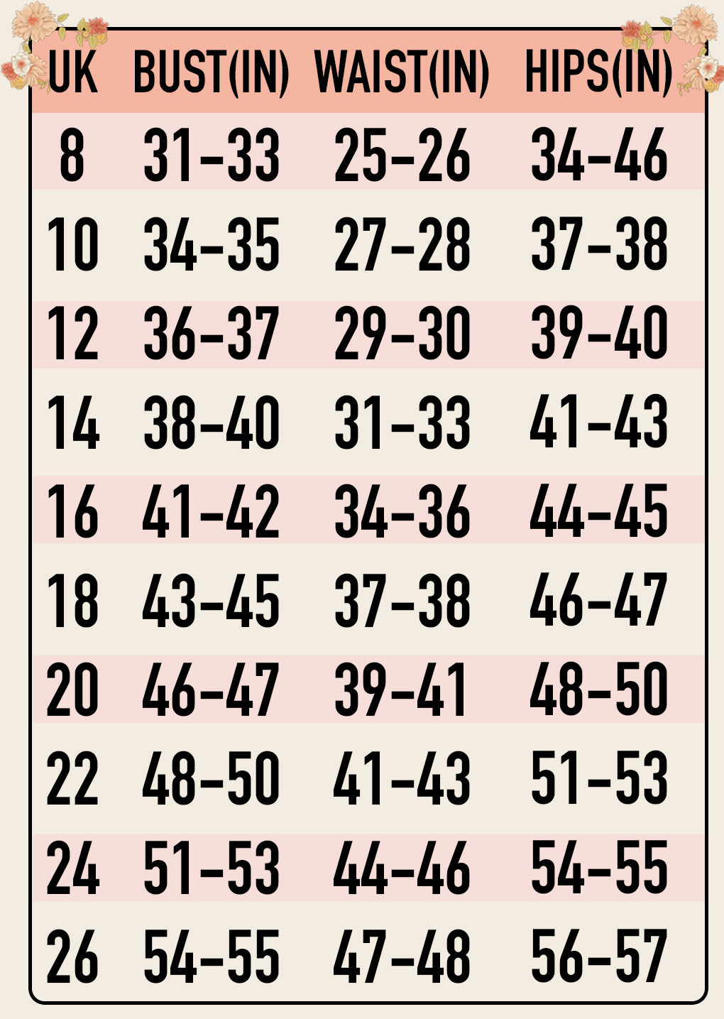 Size Guide