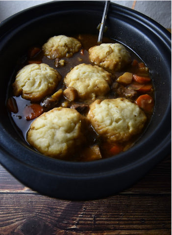 Sonny's Farm Pastured lamb stew with dumplings