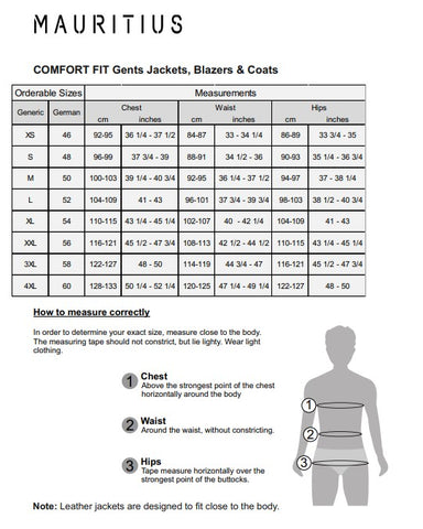 Fit Guide – mauritiusleather