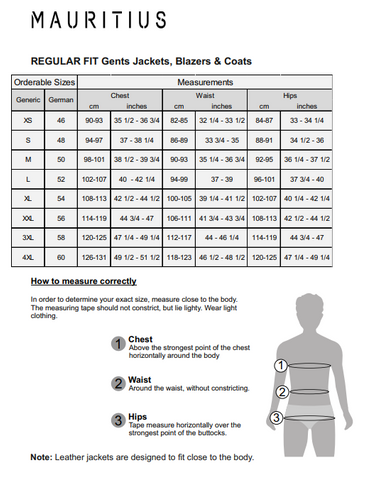 Fit/Size Guide