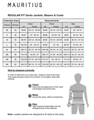 Fit Guide – mauritiusleather