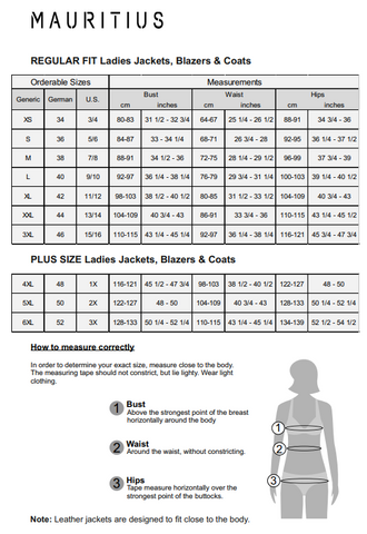 Fit Guide – mauritiusleather