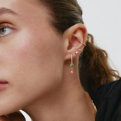 piercings and earrings combination