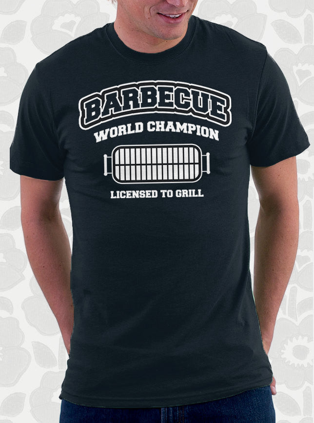 BBQ Barbecue Grill World Champ T-Shirt – FishbiscuitDesigns