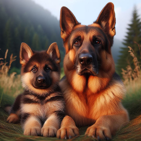 German Shepherd: Loyal Guardian (Bullet point: intelligent, protective, working dog, herding dog, shepherd)