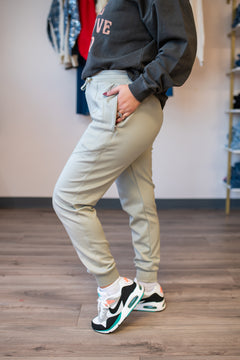 Cuffed Joggers with Zippered Pockets