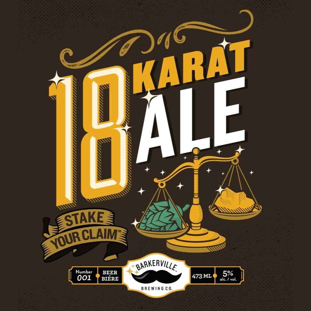 Barkerville 18 Karat Beer Label