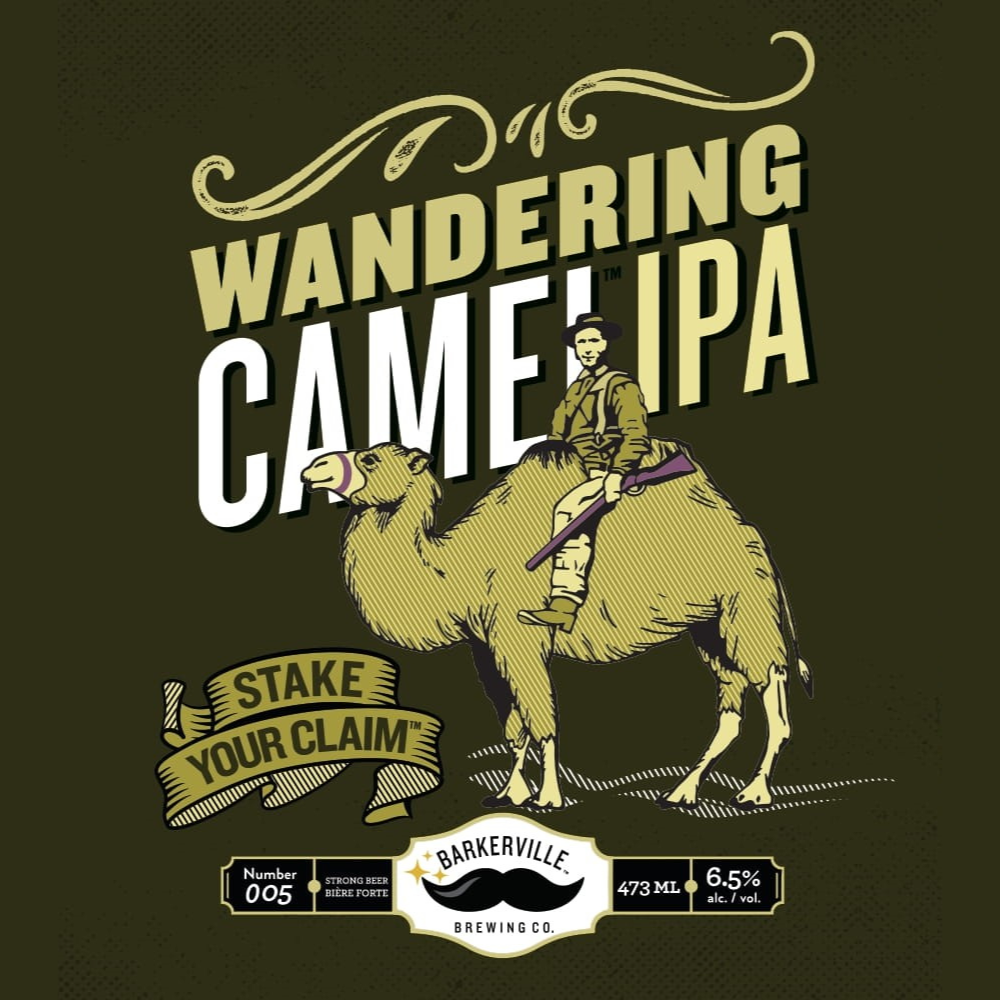 Barkerville Wandering Camel Beer Label