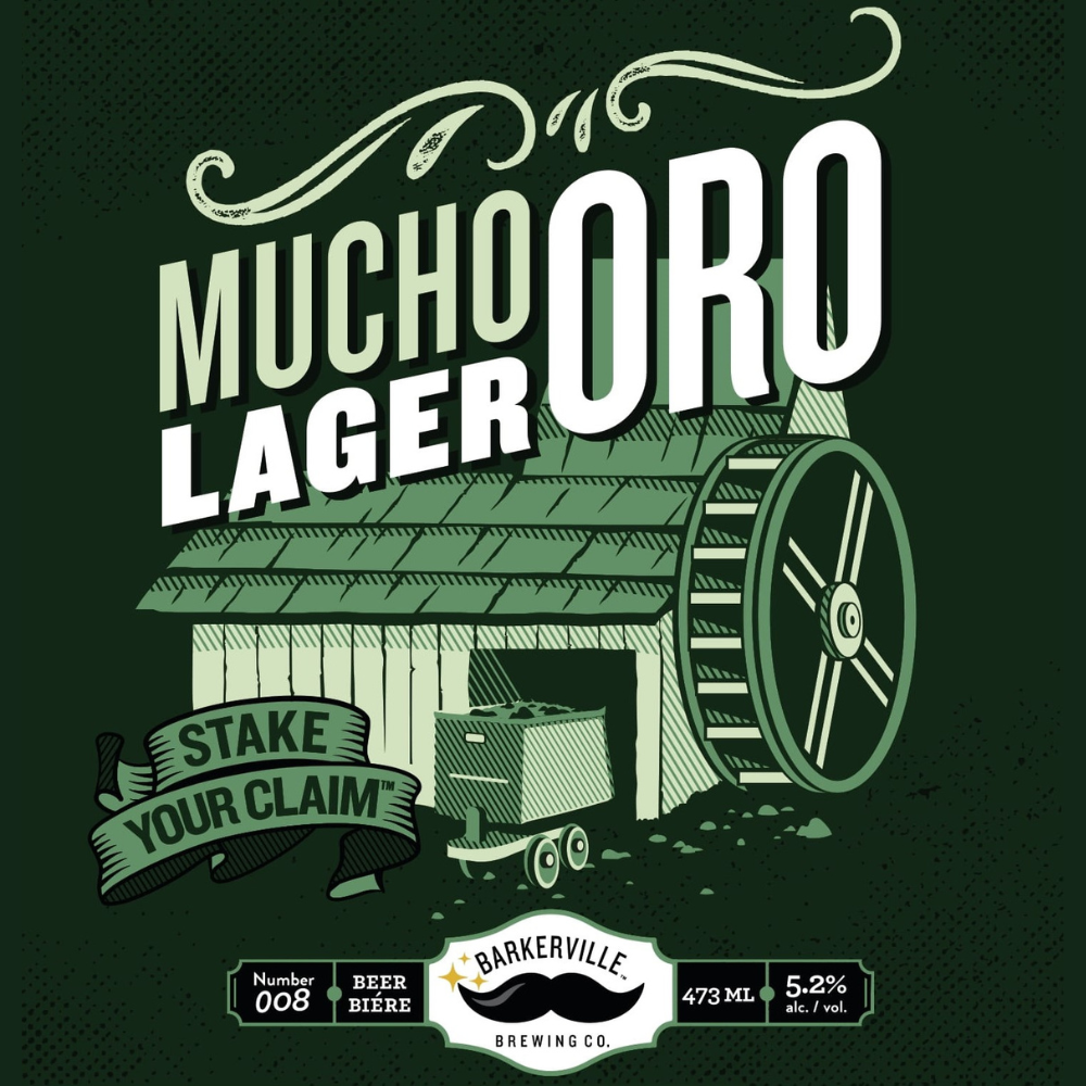 Barkerville Mucho Oro Beer Label