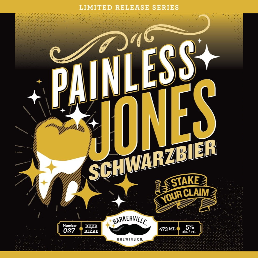 Barkerville Painless Jones Beer Label
