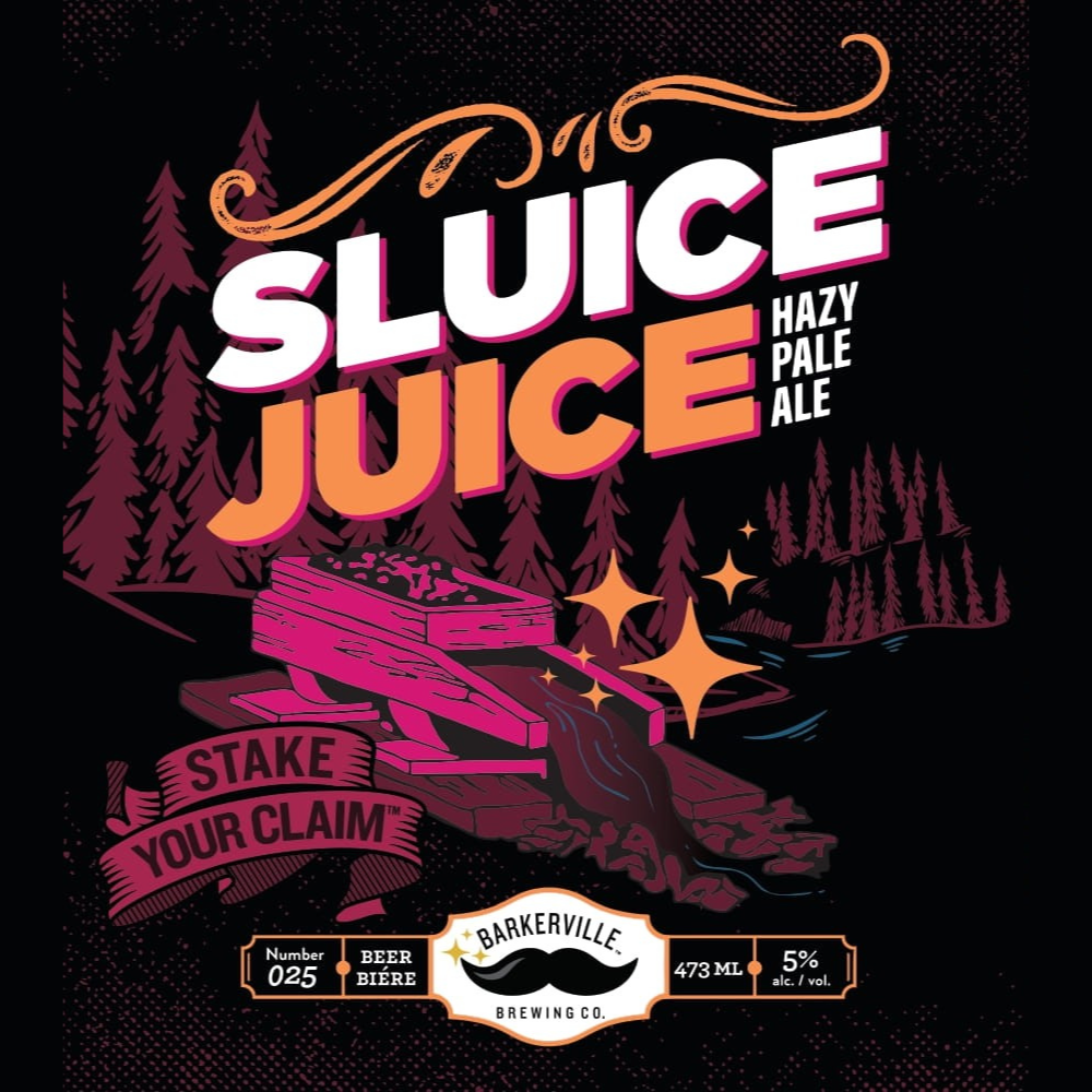 Barkerville Sluice Juice Beer Label