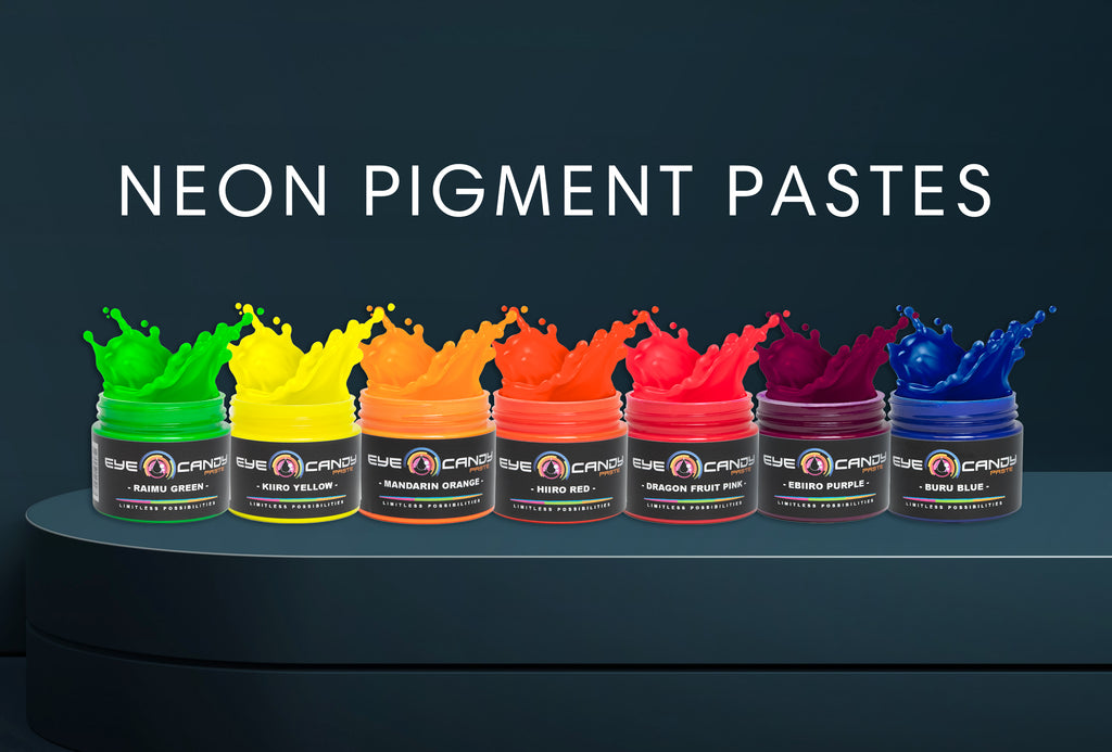 Neon Green Resin Pigment Paste 30ml in a no mess easy Pump bottle