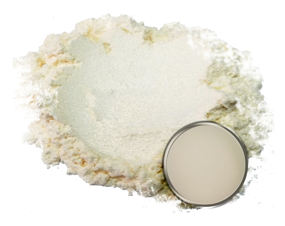 White Mica Powder  White Metallic Pigment – Eye Candy Pigments