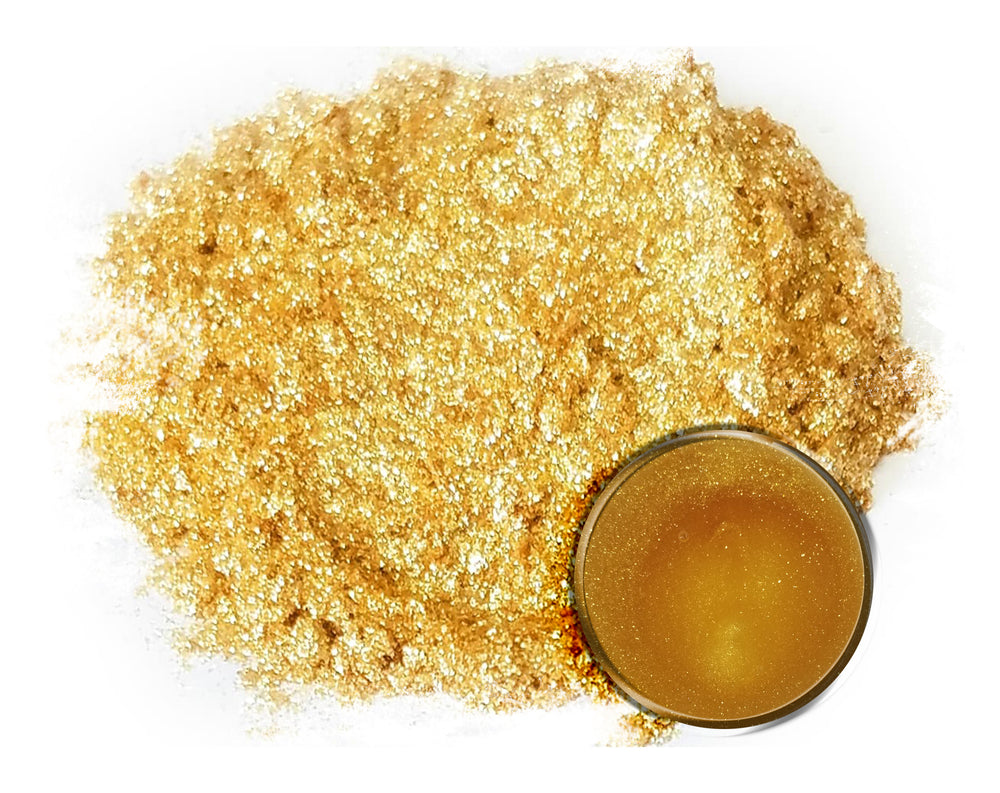 Eye Candy kin Gold Mica Pigment Powder Multipurpose Natural Bath Bombs,  Resin, Paint, Epoxy, Soap, Nail Polish, Lip Balm 