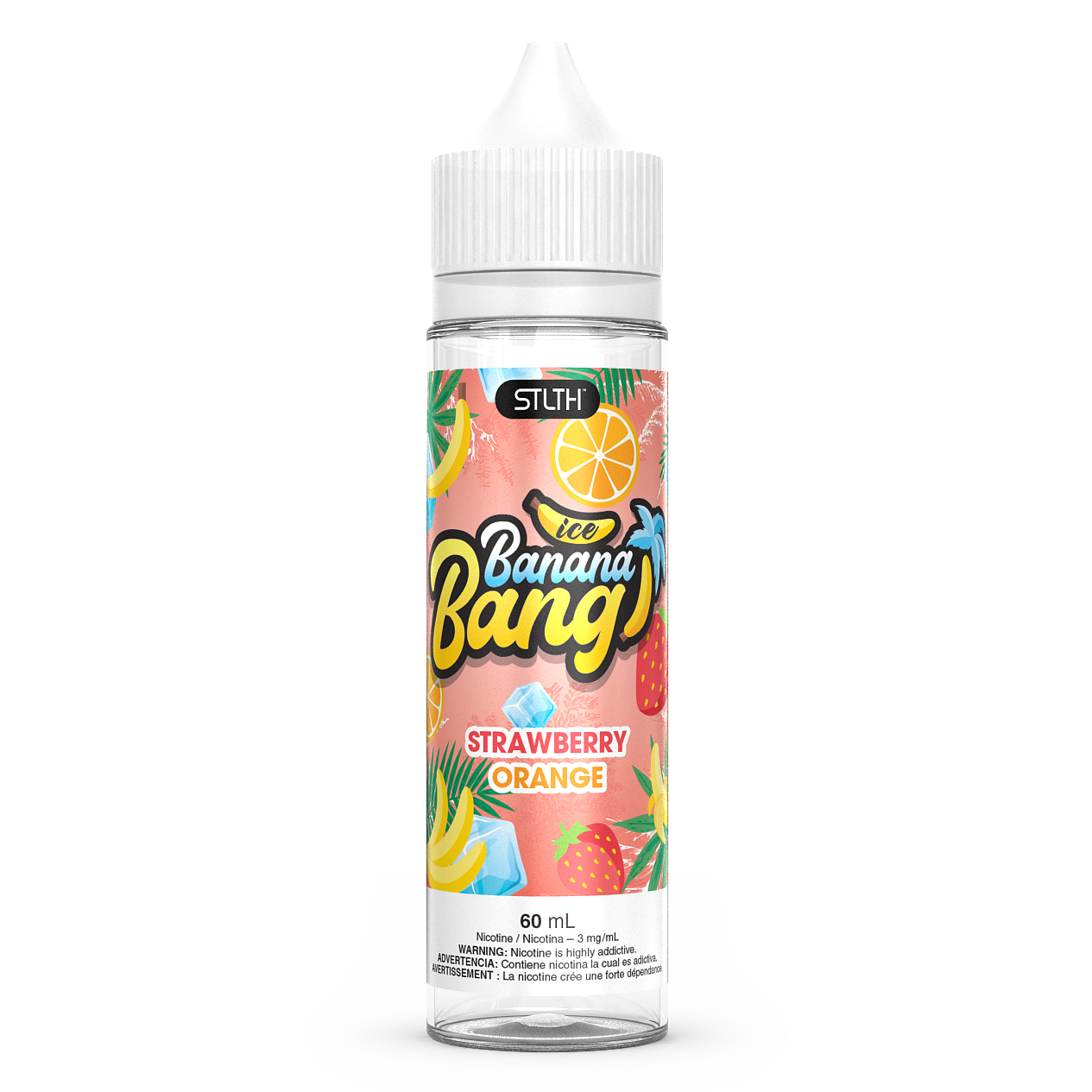 STRAWBERRY ORANGE BANANA BANG ICE- BASE LIBRE - STLTH VAPE Colombia product image