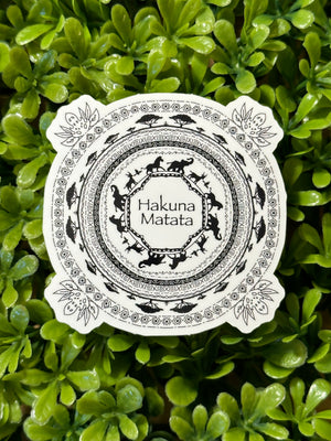 Hakuna Matata Mandala Sticker - Parente Illustration 